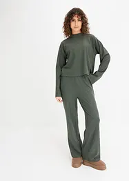 Ensemble d'intérieur oversize en tissu côtelé doux, bonprix