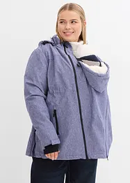 Kuschelige 3-in-1 Umstandsjacke und Tragejacke, bonprix