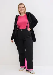 Ski Funktions-Thermohose mit abnehmbaren Trägern, wasserdicht, Straight, bonprix