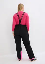 Ski Funktions-Thermohose mit abnehmbaren Trägern, wasserdicht, Straight, bonprix