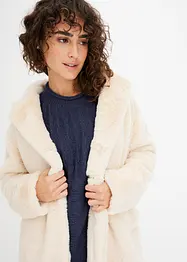 Manteau en polaire peluche avec col revers, bonprix