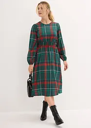 Flanellkleid mit Smock, bonprix