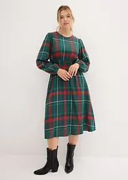 Flanellkleid mit Smock, bonprix