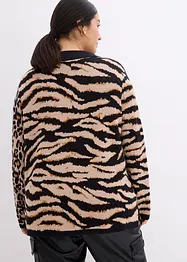 Pullover im Leoprint Design, bonprix