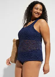 Tankini (ens. 2 pces) en dentelle, bonprix
