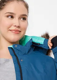 wasserdichte Funktions-Outdoor-Longjacke mit Kapuze, bonprix