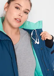 wasserdichte Funktions-Outdoor-Longjacke mit Kapuze, bonprix