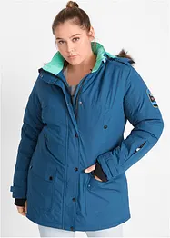 wasserdichte Funktions-Outdoor-Longjacke mit Kapuze, bonprix