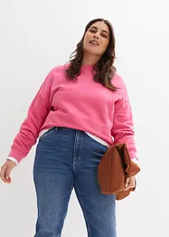 Jean droit taille haute, peu stretch, bonprix