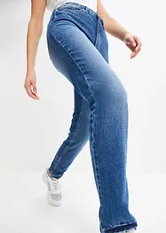 Jean droit taille haute, peu stretch, bonprix