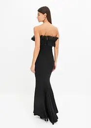 Carmen-Kleid aus strukturiertem Crêpe, bonprix