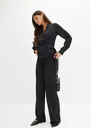 Pantalon en jersey avec strass, bonprix