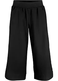 Pantalon en lin à empiècement taille confortable, longueur 3/4, bonprix