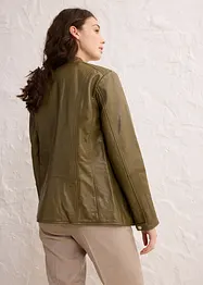 Veste en cuir nappa d'agneau, bonprix