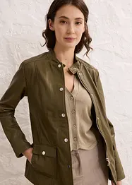 Veste en cuir nappa d'agneau, bonprix