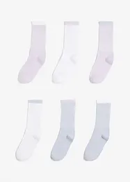 Lot de 6 paires de chaussettes de tennis en coton majoritaire, bonprix