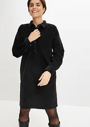 Robe en velours côtelé extensible, bonprix