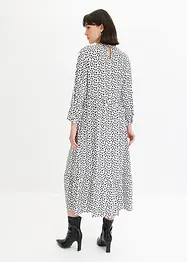 Robe midi en crêpe texturé, bonprix