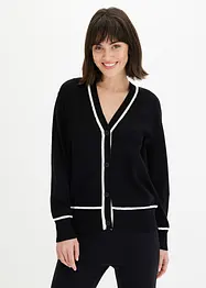 Gilet en maille à col V, bonprix