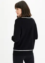 Gilet en maille à col V, bonprix