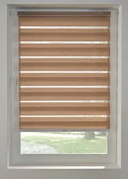 Store double sans chaînette effet lin, bonprix
