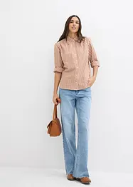 Oversize-Bluse mit Puffärmeln, bonprix