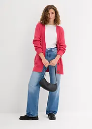 Strickjacke aus Rippstrick, bonprix