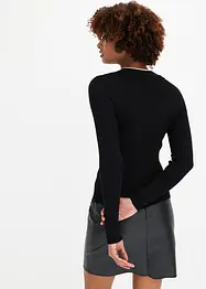 Kurzer Feinstrickpullover, bonprix