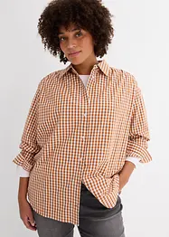 Blouse oversize à carreaux, bonprix