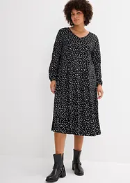 Robe en jersey coton, longueur midi, bonprix