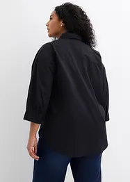 Chemisier oversize en coton à manches 3/4, bonprix