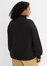 Sweat-shirt manches longues en matière néoprène, bonprix