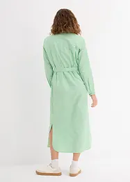 Robe-chemise rayée avec ceinture à nouer, bonprix