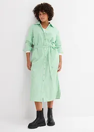 Robe-chemise rayée avec ceinture à nouer, bonprix