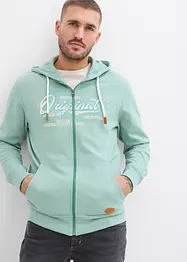 Sweat zippé à capuche, intérieur gratté doux, bonprix