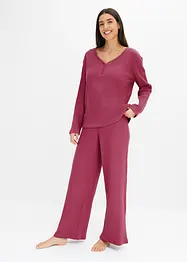 Pyjama en jersey gaufré, bonprix