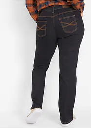Jean droit taille mi-haute, extensible, bonprix