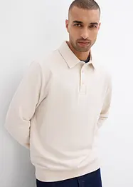 Sweat-shirt à col polo, bonprix