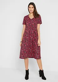 Robe en jersey de coton, longueur midi, bonprix