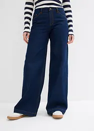 Wide-Leg-Jeans, Mid Waist, Full Length, bonprix