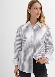 Oversize-Hemd  aus reiner Baumwolle, bonprix