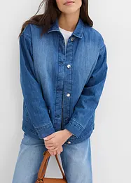 Veste en jean à col peluche, rembourré, bonprix