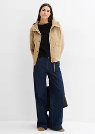 Wide-Leg-Jeans, Mid Waist, Full Length, bonprix