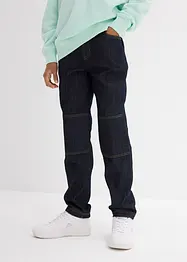 Regular Fit Stretch-Jeans, Straight mit verstärkter Kniepartie, bonprix