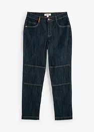 Regular Fit Stretch-Jeans, Straight mit verstärkter Kniepartie, bonprix