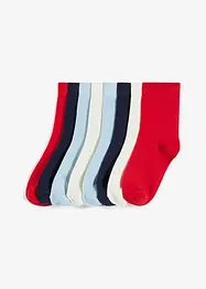Halbsocken mit Bio-Baumwolle (8er-Pack), bonprix