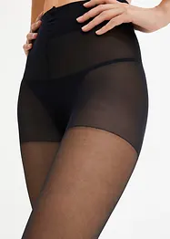 Strumpfhose mit Komfortbündchen mit Herzchen hinten mit recyceltem Polyamid 30den, bonprix