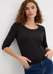 Rundhalsshirt mit 3/4-Arm, bonprix