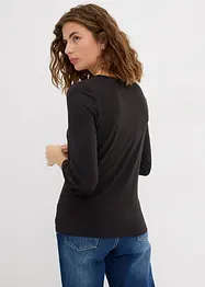 Rundhalsshirt mit 3/4-Arm, bonprix