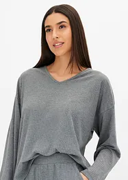 Oversized Loungewear Hausanzug aus weicher Rippe, bonprix